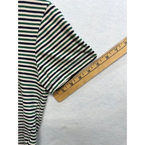 Ginger G Striped Tee Shirt Top Short Sleeve Crew Neck Size Small - Picture 5 of 8